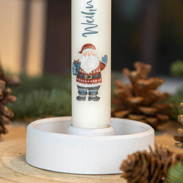 Stabkerze Weihnachtsmann