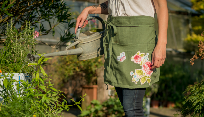 DiY: kurze Gartenschürze nähen