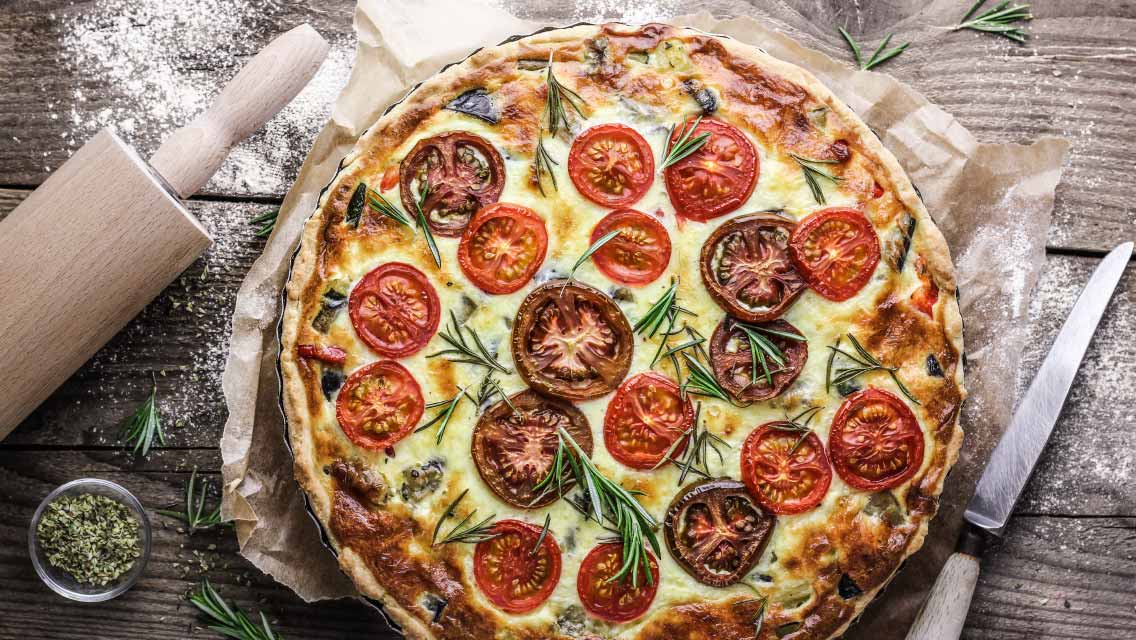 Französische Tomaten-Gemüse-Quiche