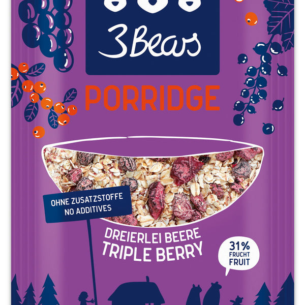 3Bears Porridge - Dreierlei Beere (50g)