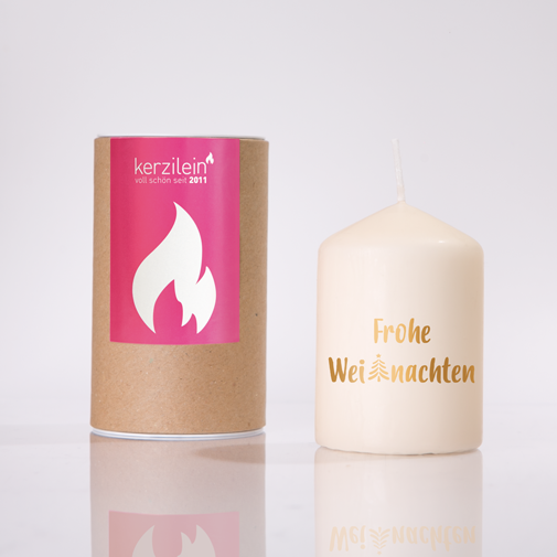 Kerze - Flämmchen - Frohe Weihnachten