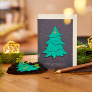 Weihnachskarte mit Tannenbaum
