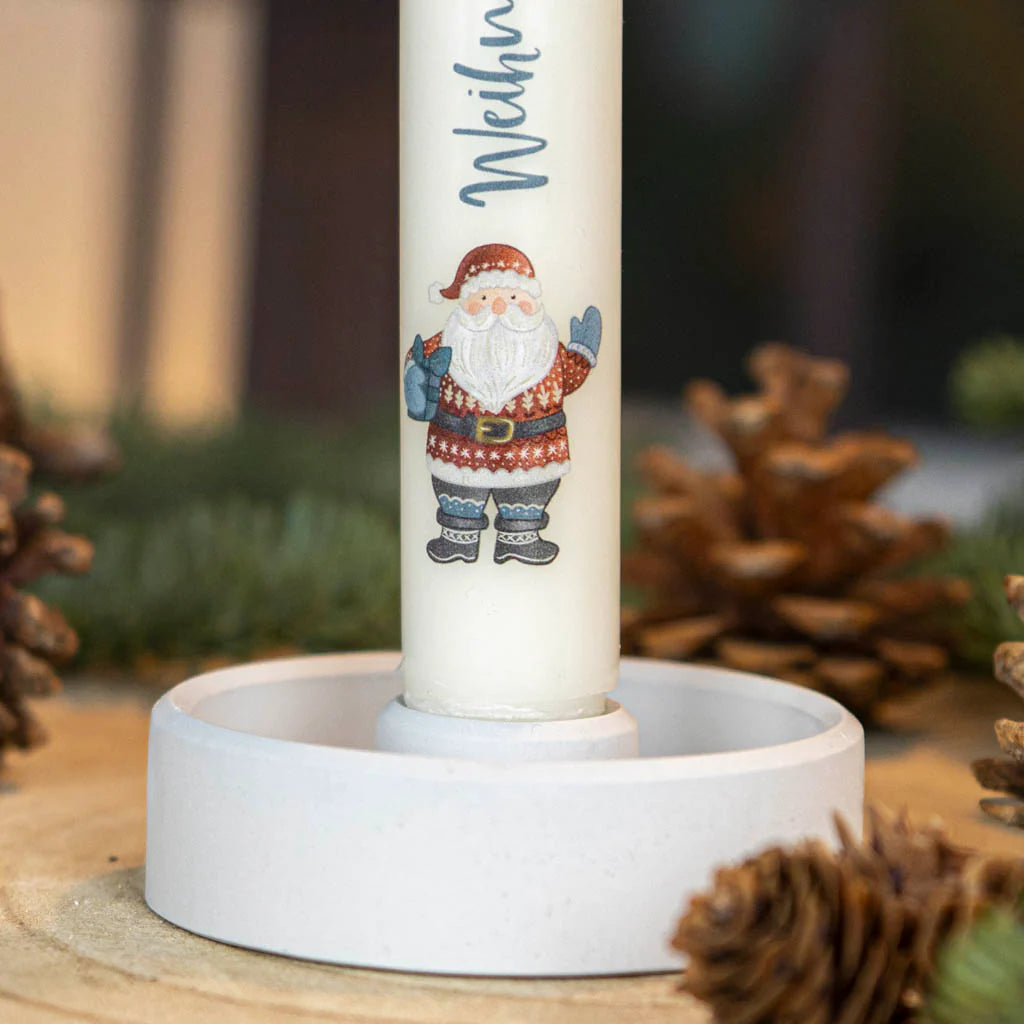 Stabkerze Weihnachtsmann