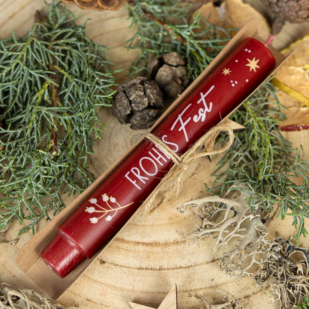 Stabkerze Frohes Fest