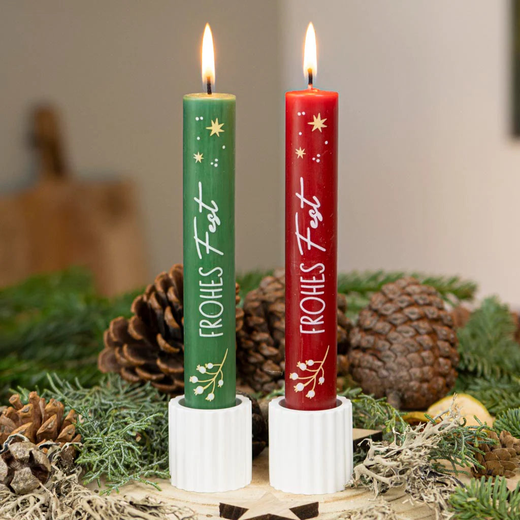 Stabkerze Frohes Fest