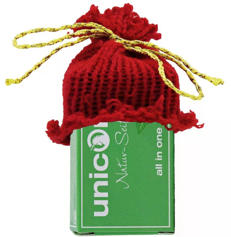 Naturseife mit roter Mütze