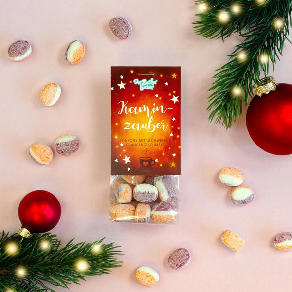 Kaminzauber – Bonbons mit Glühwein- & Orangengeschmack
