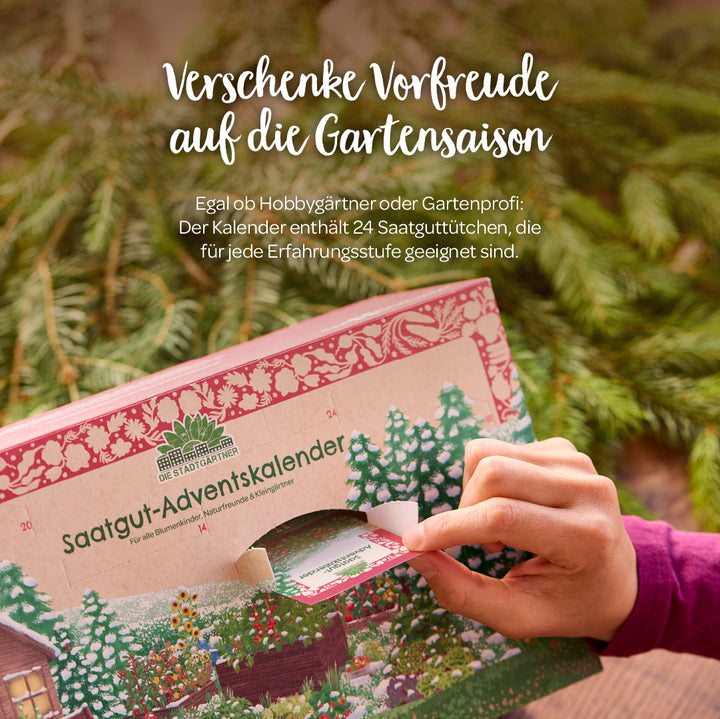Verschenke einen Adventskalender an Gartenfreunde und Hobbygärtner