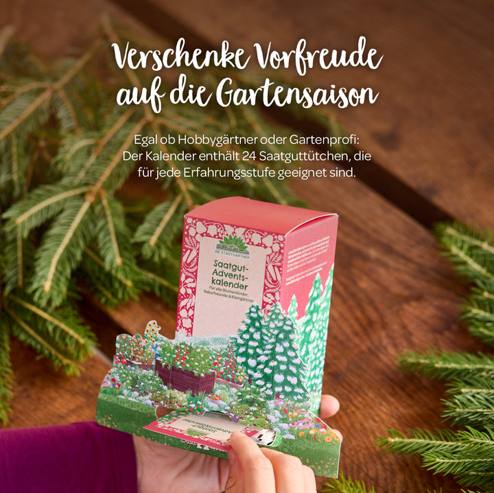 Verschenke einen Weihnachtskalender an Gärtner, Kleingärtner und Hobbygärtner