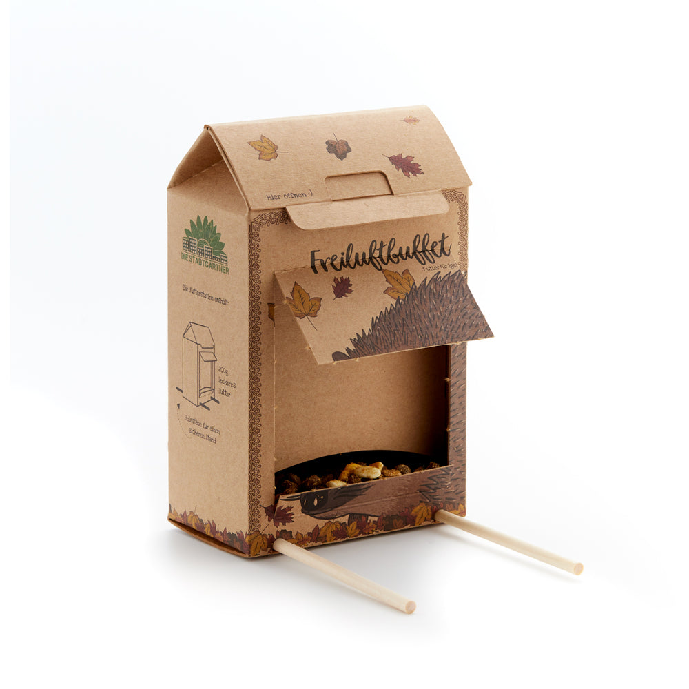 Igelfutter • Komplettes Futterhaus mit bestem Futter für das ganze Jahr • Wetterfest & ökologisch
