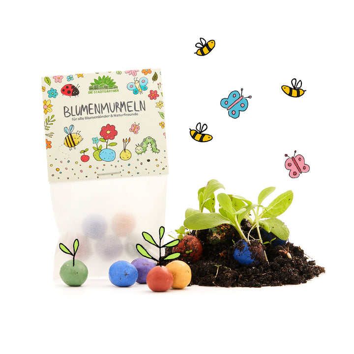 Blumenmurmeln für Kinder