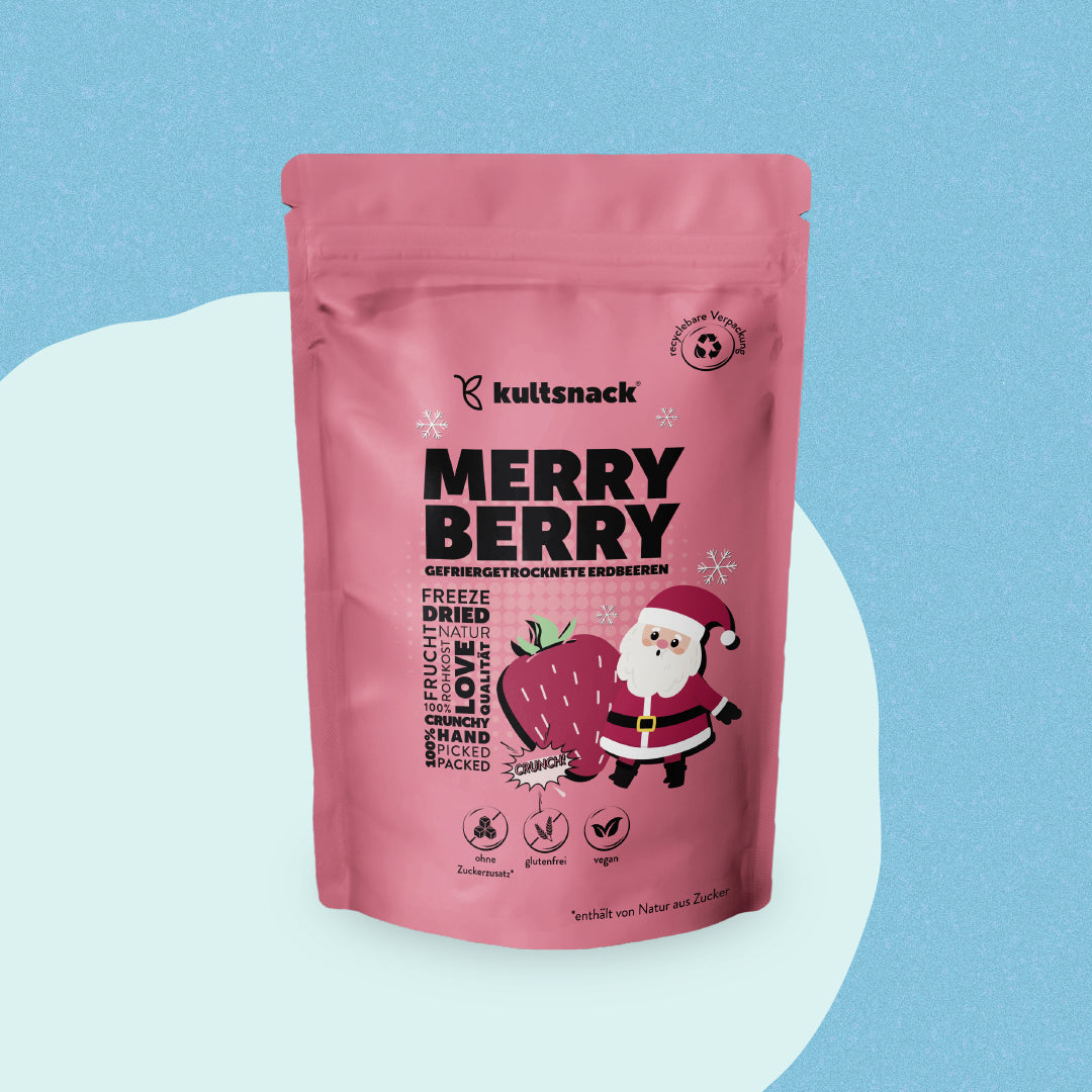Gefriergetrocknete Erdbeerscheiben „Merry Berry“ (20 g)