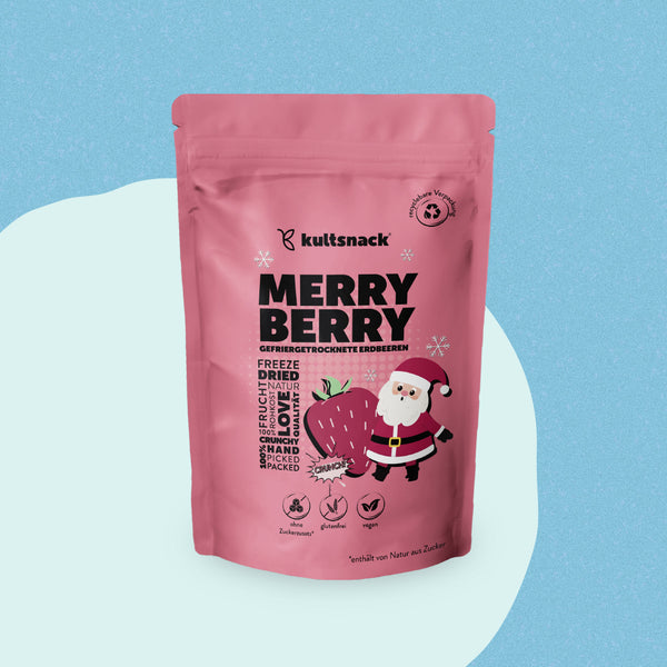 Gefriergetrocknete Erdbeerscheiben „Merry Berry“ (20 g)