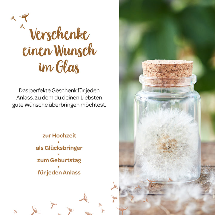 Verschenke eine Wunsch im Glas, Zur Hochzeit, Geburtstag, Weihnachten
