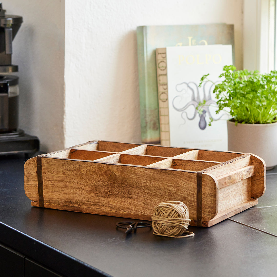 Ziegelform mit 6 Fächern I Dekobox I Tischdeko I Backsteinform