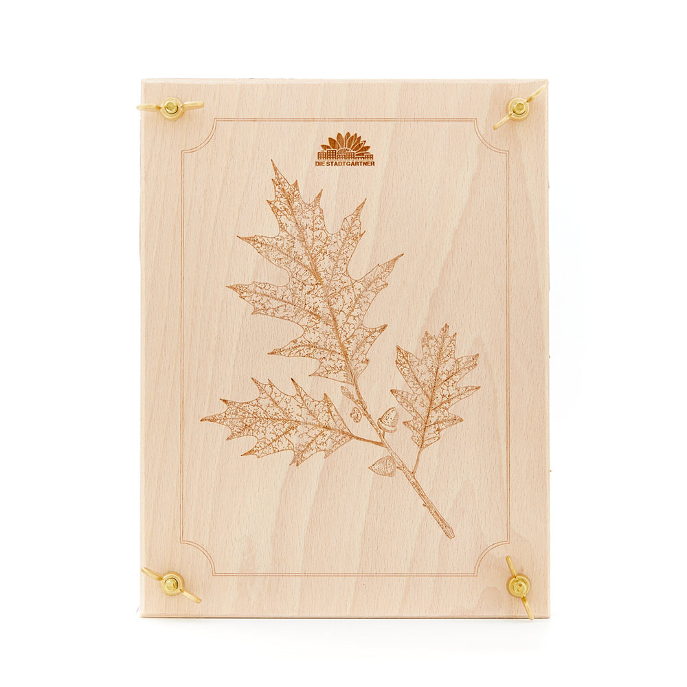 Blätterpresse • Blattpresse • Große Druckfläche • Sehr stabil (9mm dicke Holzplatten) und hochwertig • Ideal für den Herbst