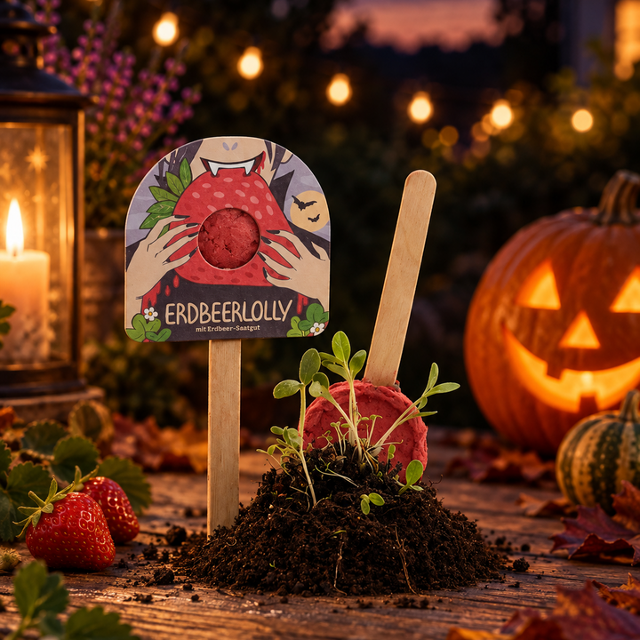 Halloween - Erdbeerlolly - Erdbeere