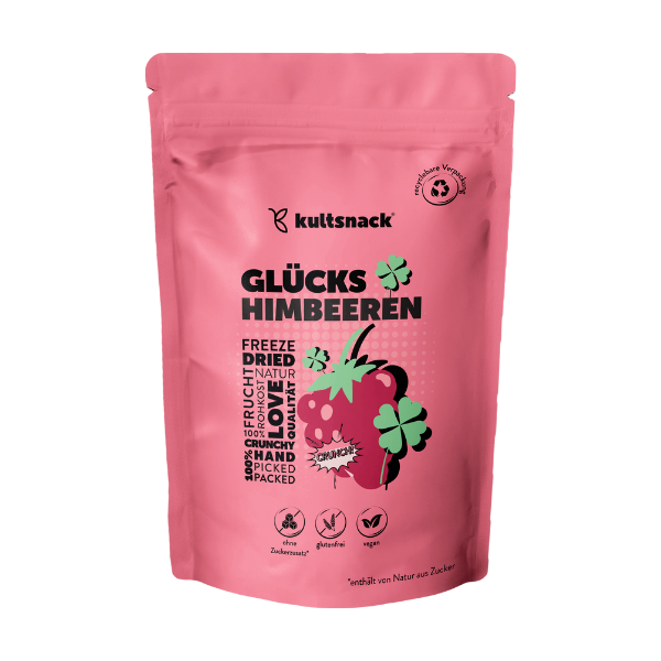 Gefriergetrocknete Himbeeren "Glückshimbeeren"