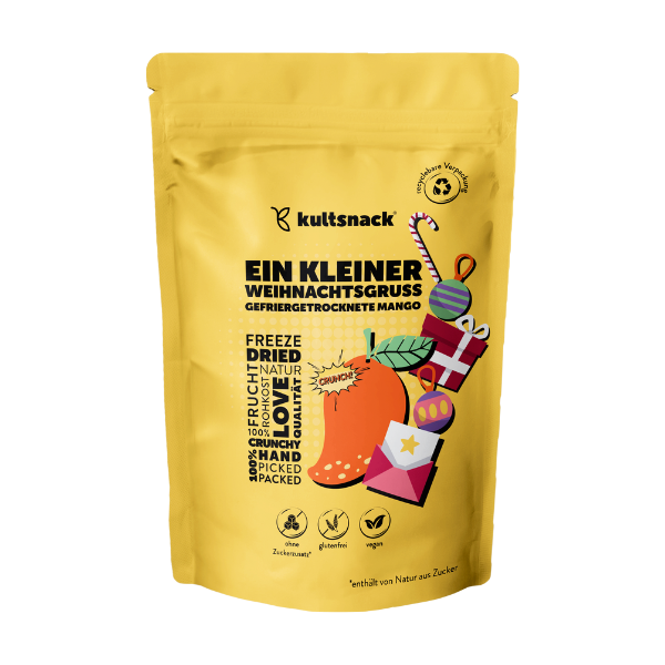 Gefriergetrocknete Mango „Ein kleiner Weihnachtsgruß“ (25 g)
