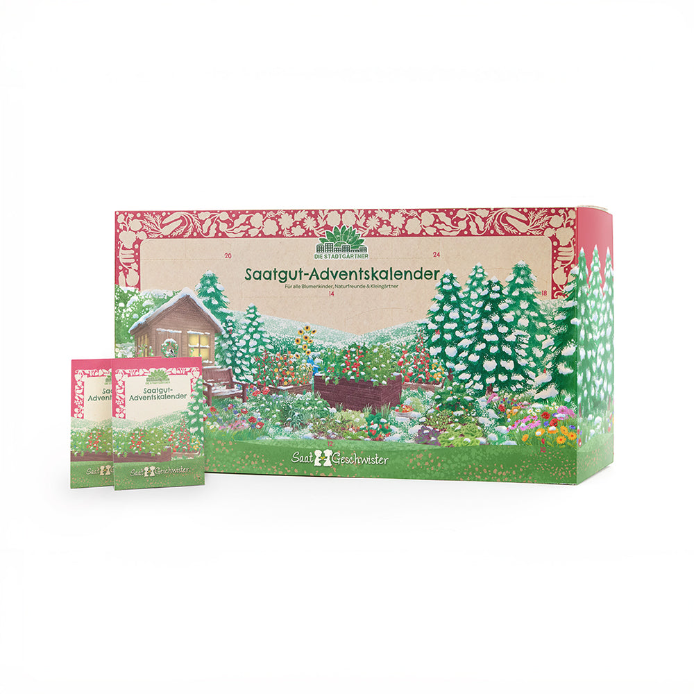Samen & Saatgut Adventskalender I Blumen & Gemüse I Saatgut in BIO-Qualität I Weihnachtskalender