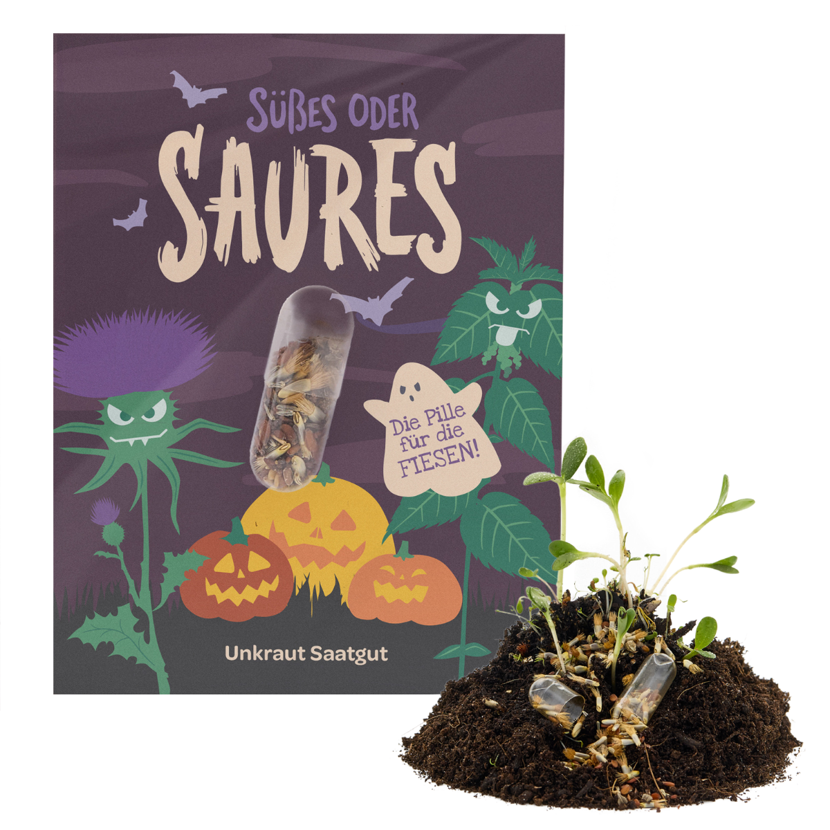Halloween Samenpille "Süßes oder Saures" - Saures