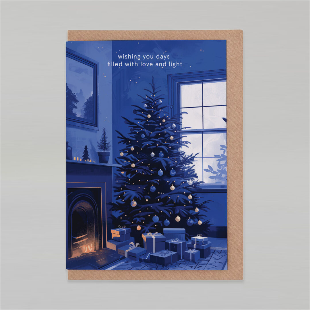 Weihnachtskarte "Home For The Holidays"