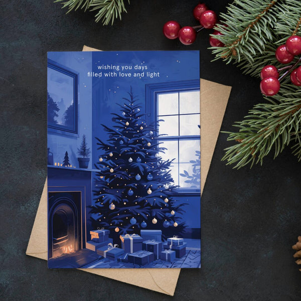 Weihnachtskarte "Home For The Holidays"