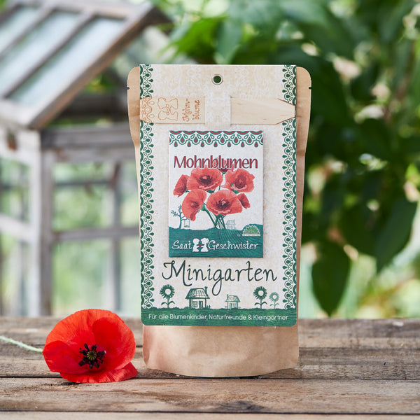Minigarten - Mohnblumen